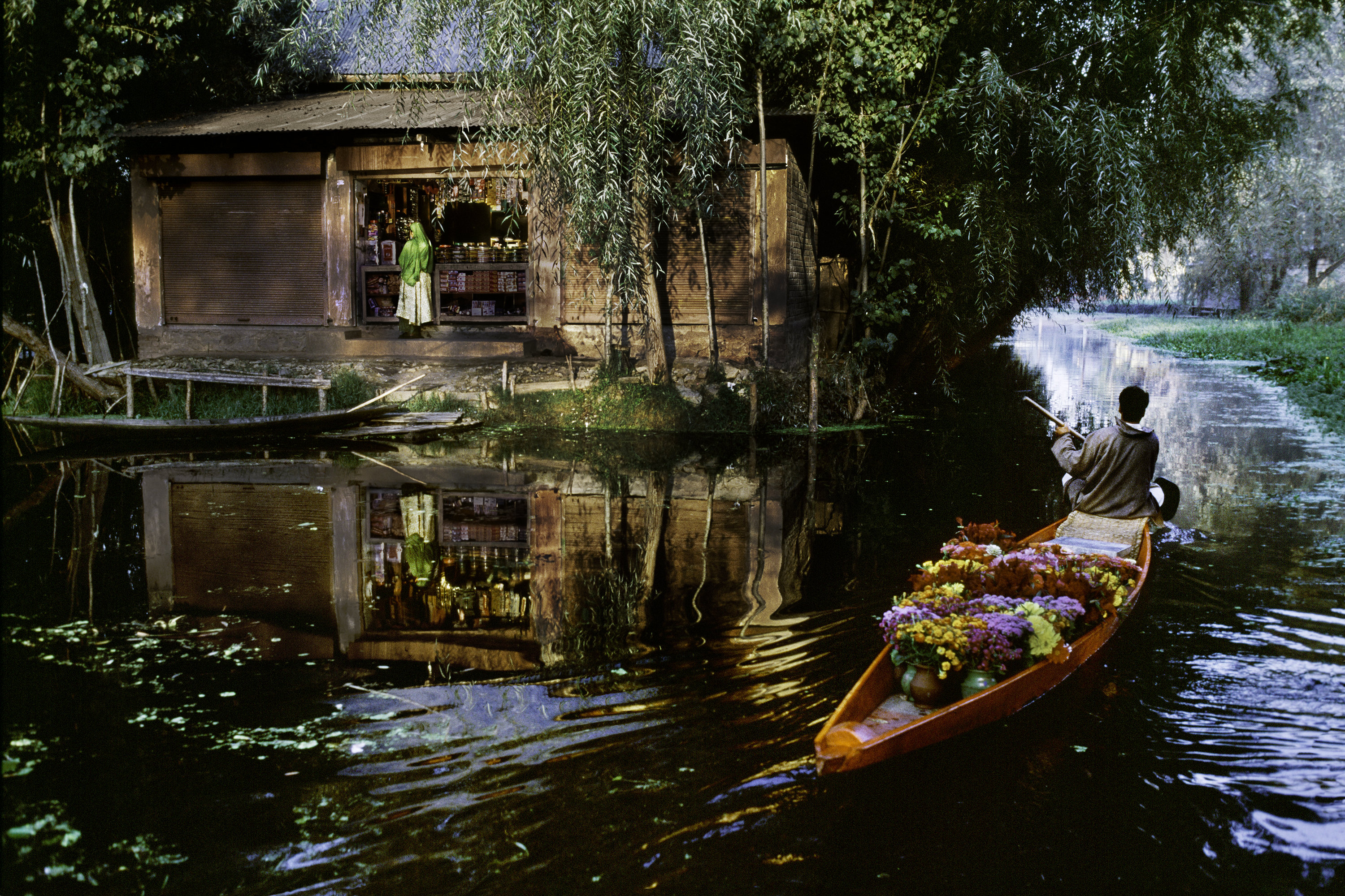 Flower Vendor on Dal Lake (Kashmir)