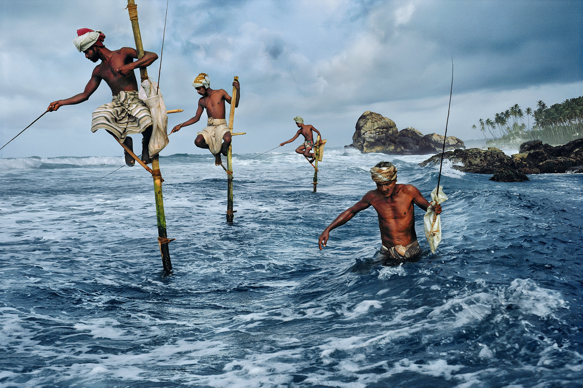 Fishermen, Weligama, Sri Lanka, 1995