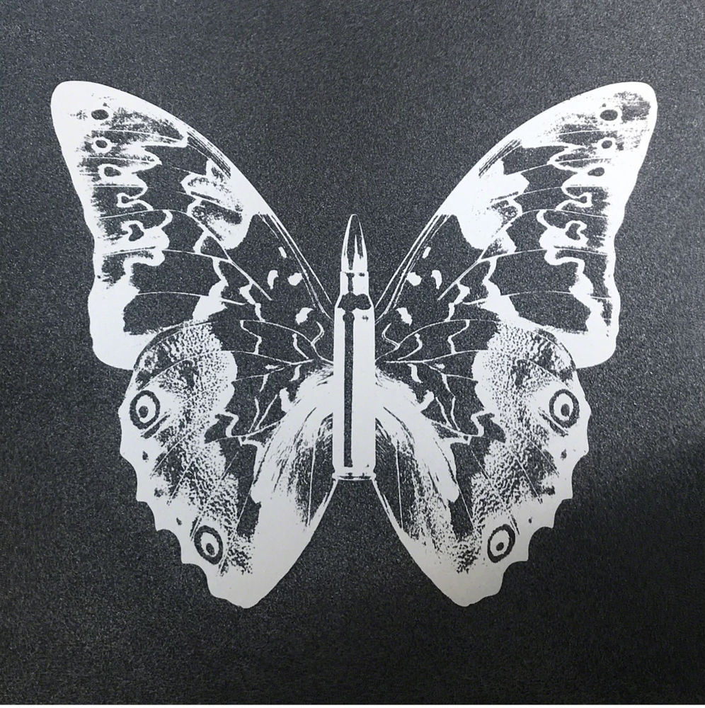 Pearl Butterfly on Black