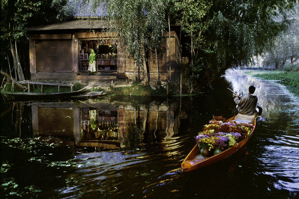 Flower Vendor on Dal Lake (Kashmir)
