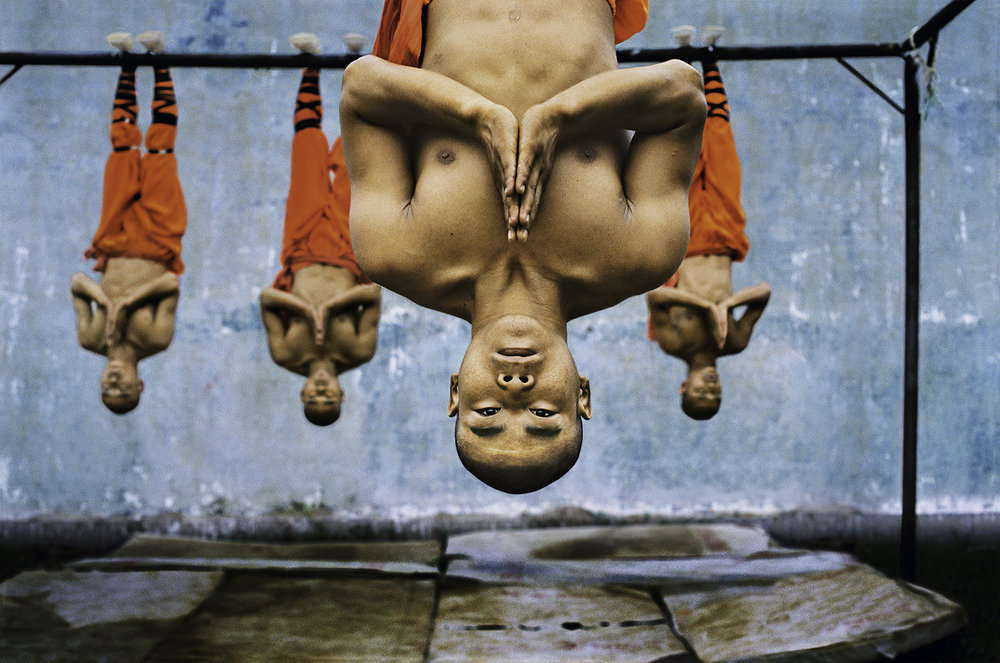 Shaolin monks training; Zhengzhou; China