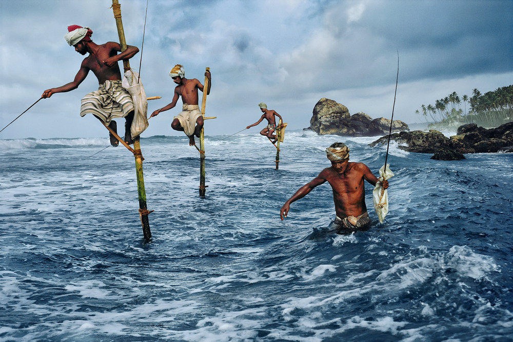 Fishermen, Weligama, Sri Lanka, 1995
