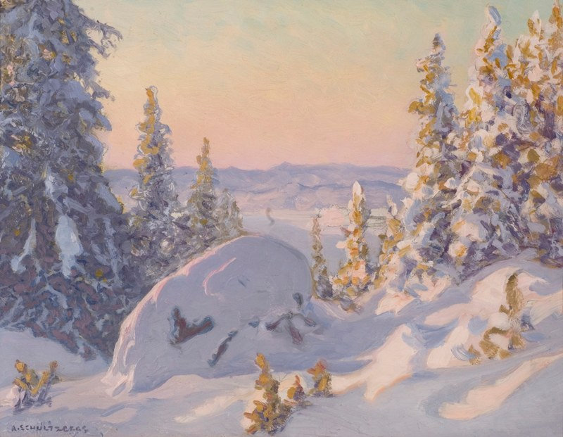 Anselm Schultzberg — Winter in Dalarna, Sweden