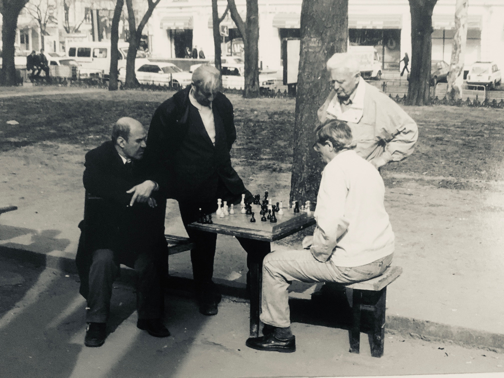 The Chess Game, Soborna Square, 24th April 2003 — Nicholas Hopkins