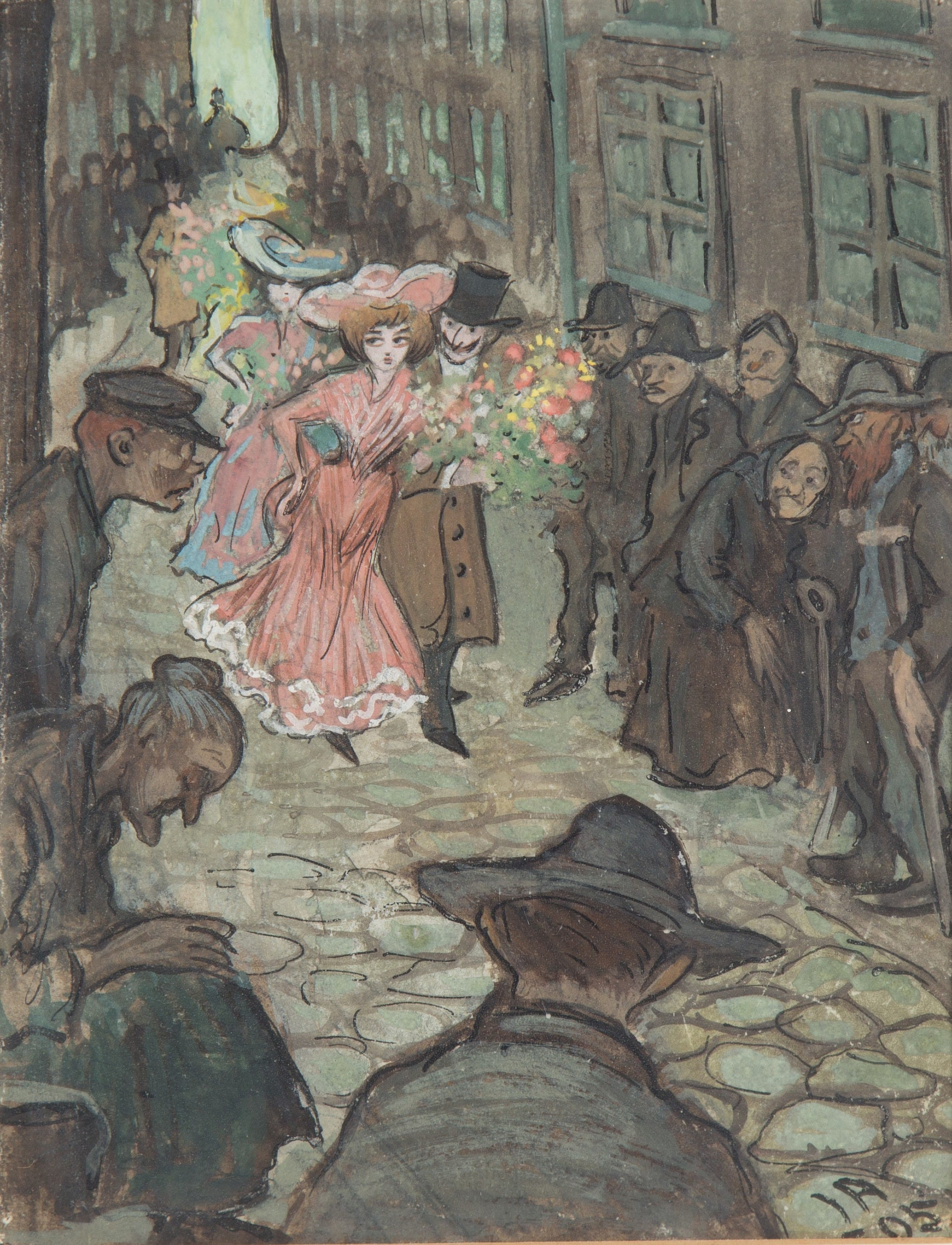Ivar Arosenius — Wedding, Paris (Bröllop), 1905