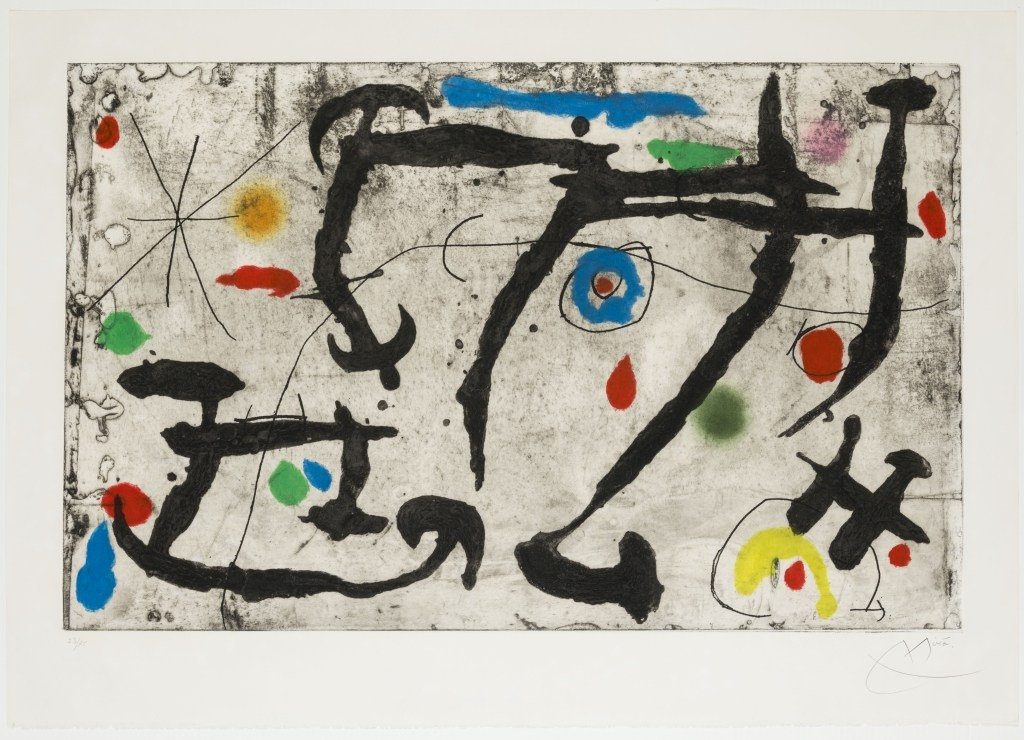 Joan Miró — Tracé sur la paroi III, 1967