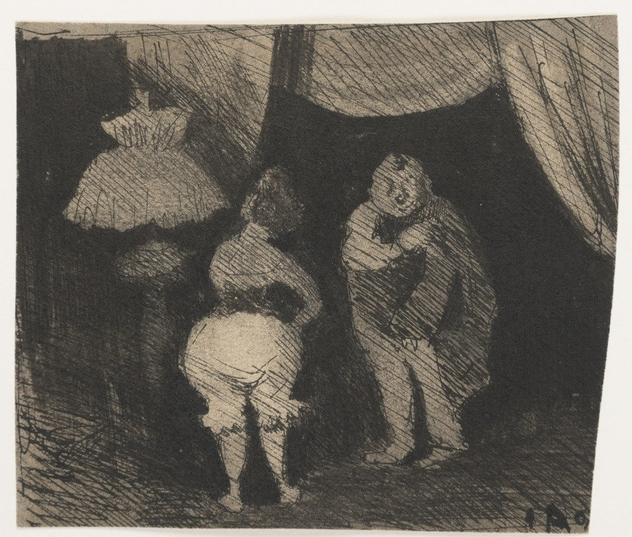 Ivar Arosenius — Ester Sahlin and Gunnar Bohman onstage