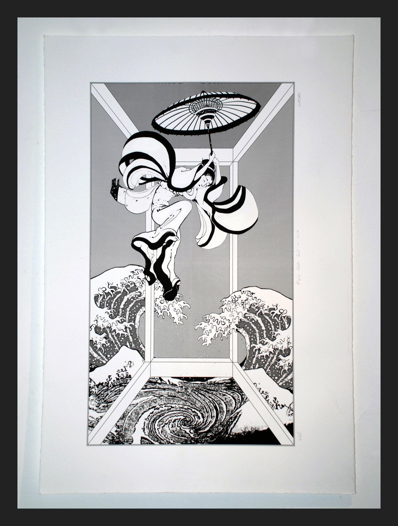 Flying Geisha Girl - White — Nicole Wassall