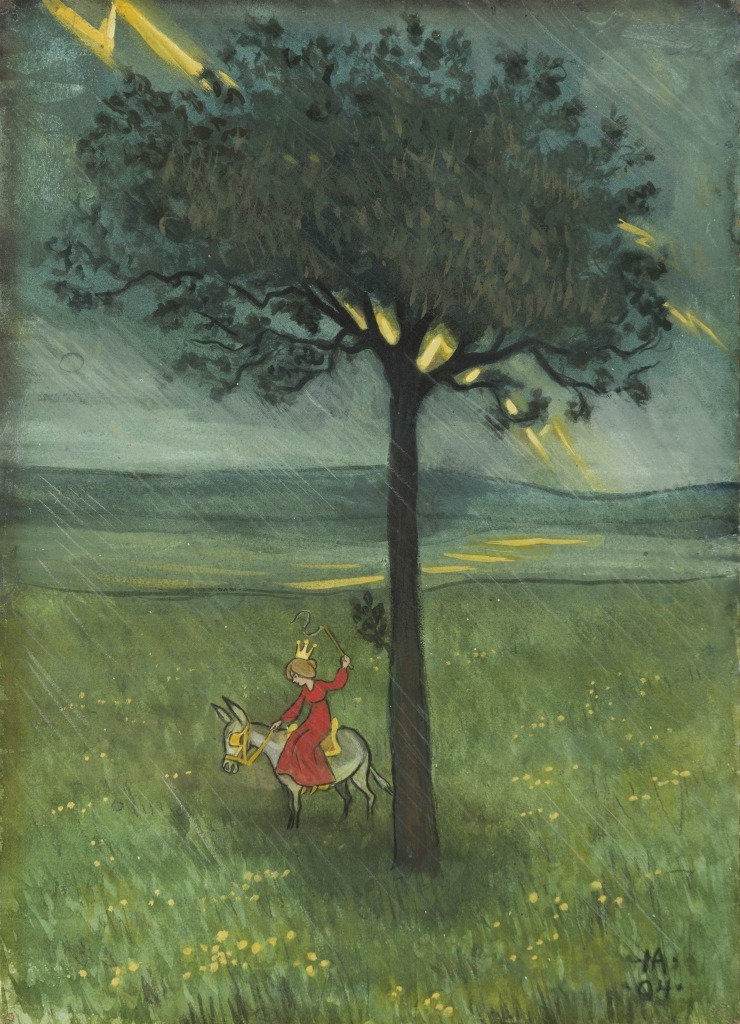 Ivar Arosenius — A Princess (Princessan), 1904