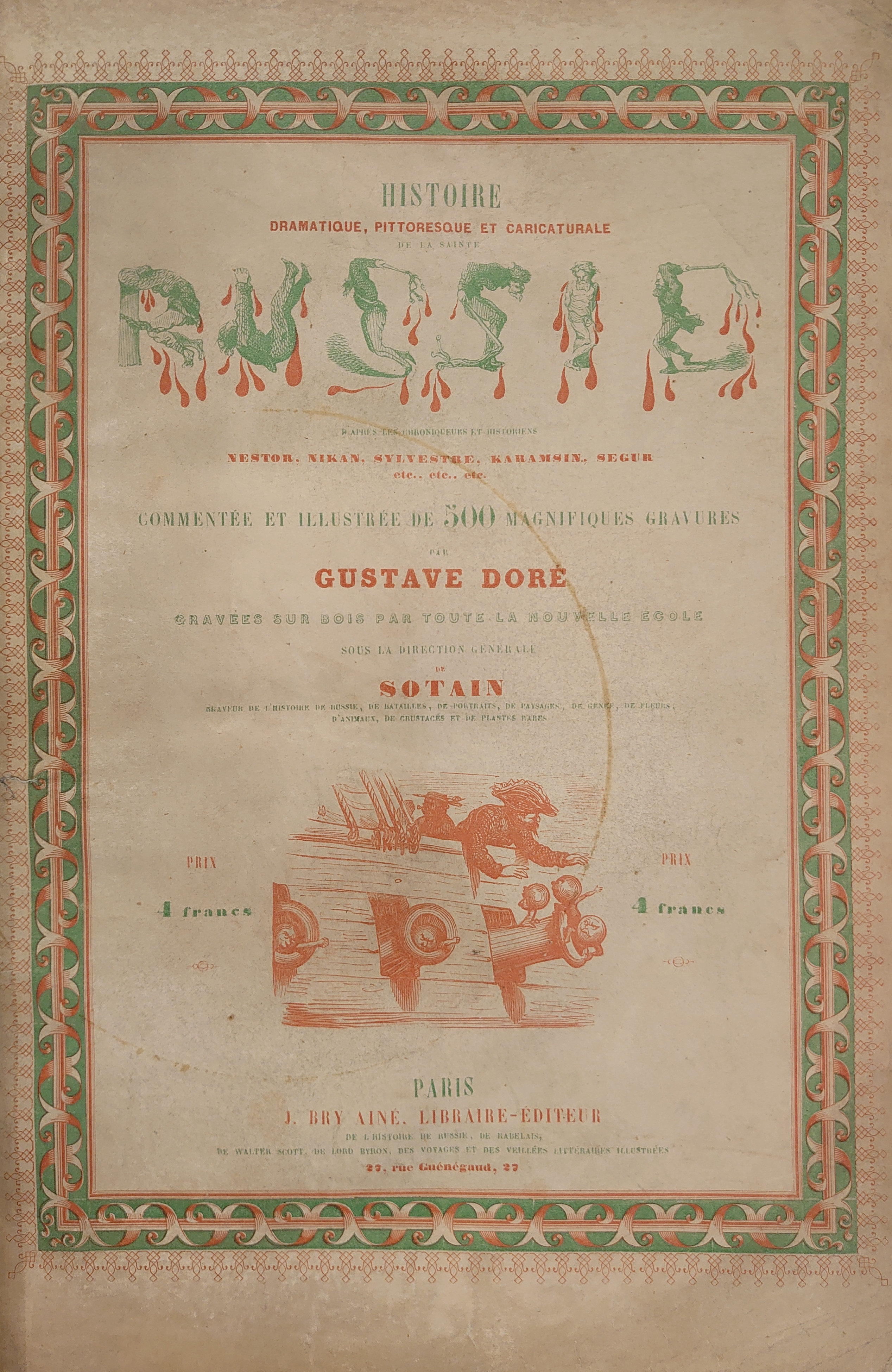 Gustave Doré — Histoire Pittoresque, Dramatique et Caricaturale de la Sainte Russie, 1854