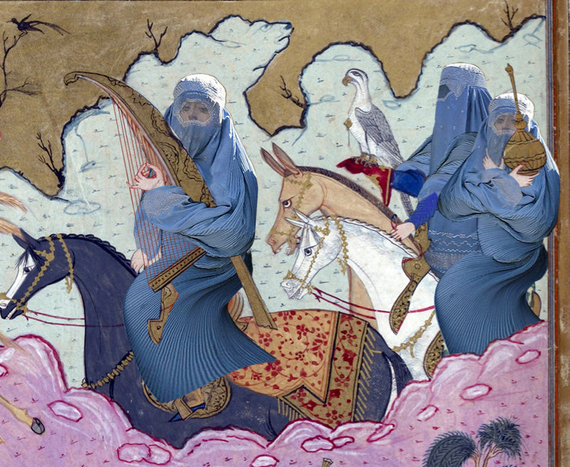 Bahram Gur Hunting, Accompanied by his Slave Girls — view 2