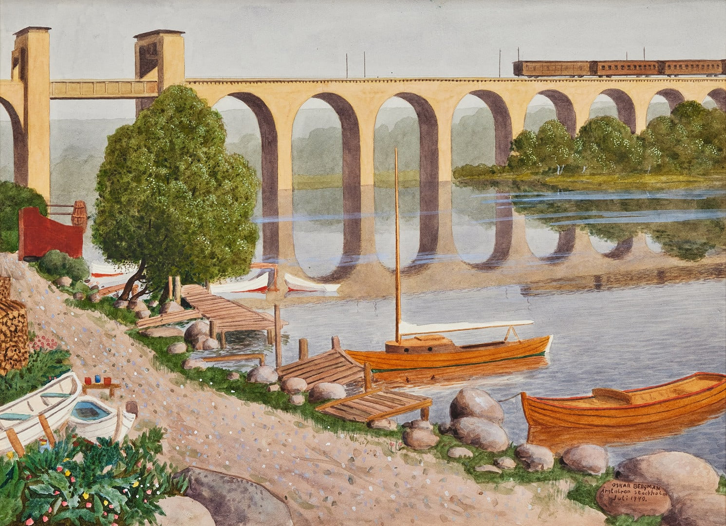 Oscar Bergman — Årsta Bridge, Stockholm