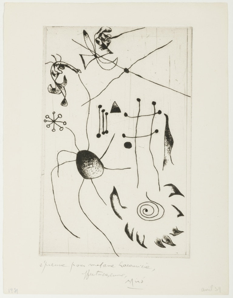 Joan Miró — From 'Série noire et rouge', 1939