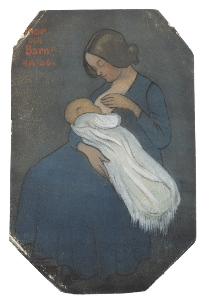 Ivar Arosenius — Mother and Child (Mor och Barn), 1906