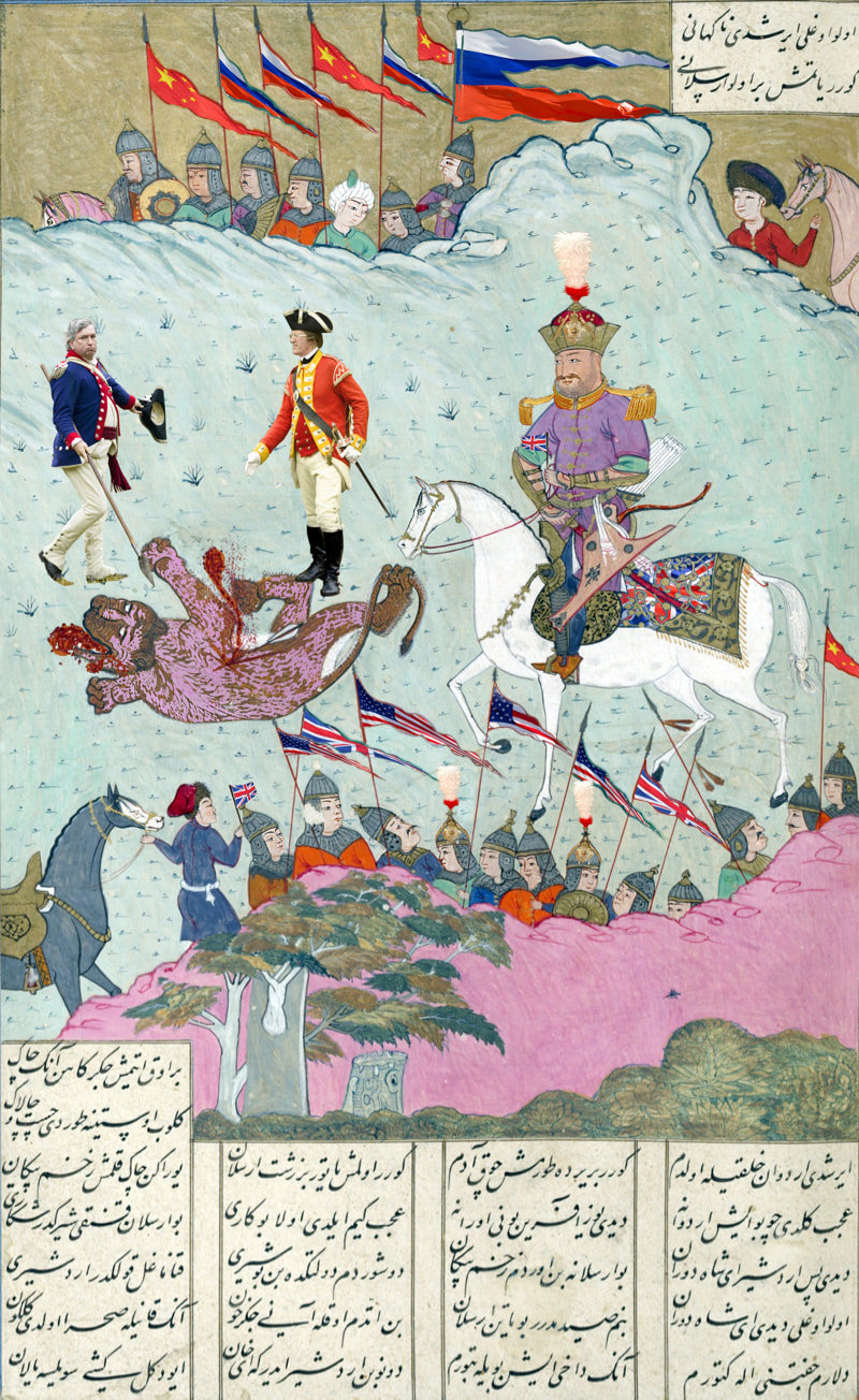King Ardavan and other Participants Dispute the Hunt's Spoils — Shadi Rezaei