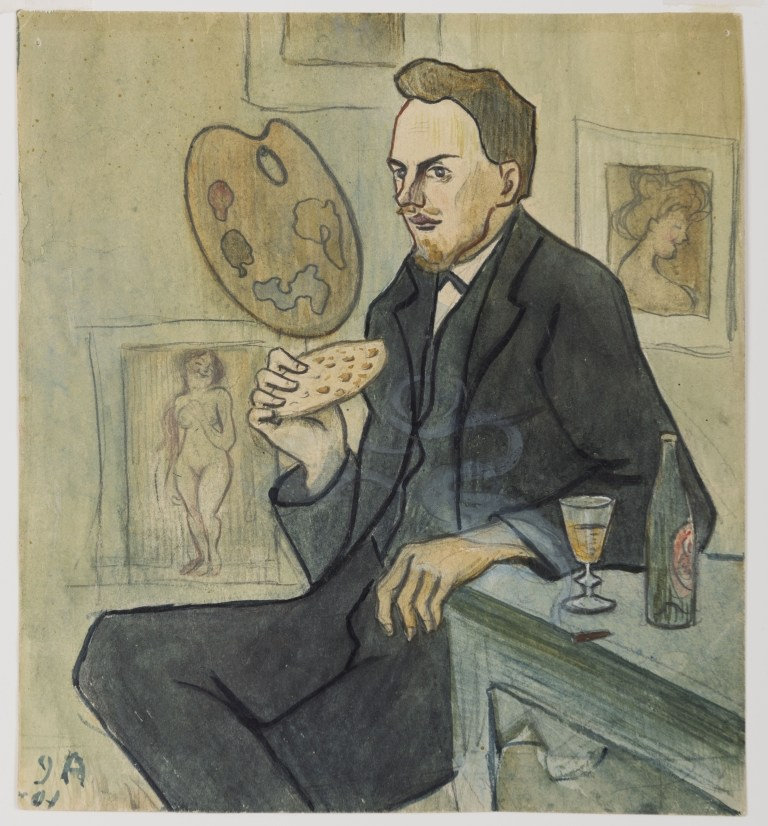 Ivar Arosenius — Portrait of David Lundahl, 1901
