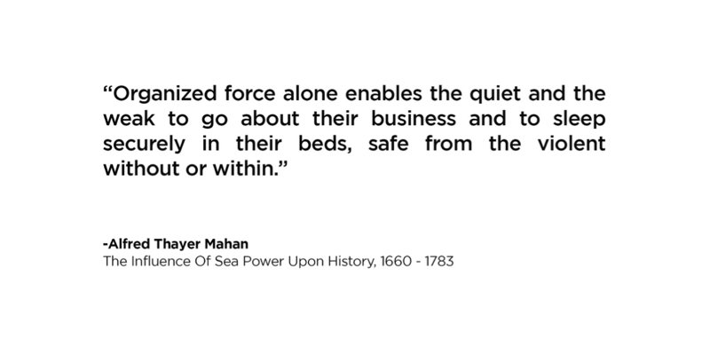 Organized force alone enables the quiet and the weak to go about their business and to sleep securely in their beds, safe from the violent without or within — view 3