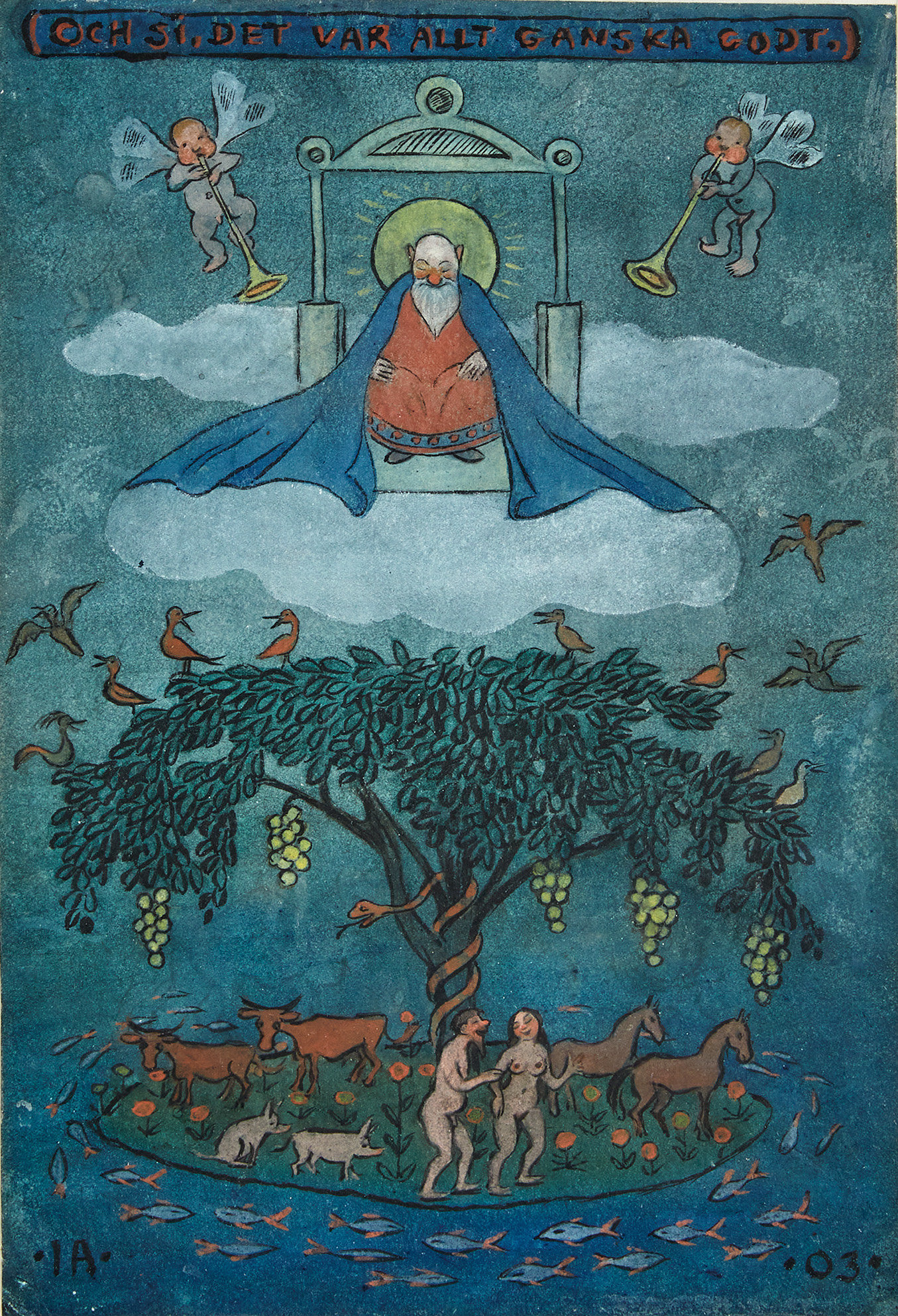Ivar Arosenius — And yes, it was pretty good (Och si, det var allt ganska godt), 1903