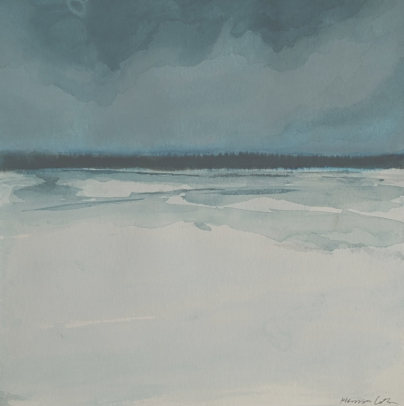 Winterscene (Vinter) — Herman Lohe