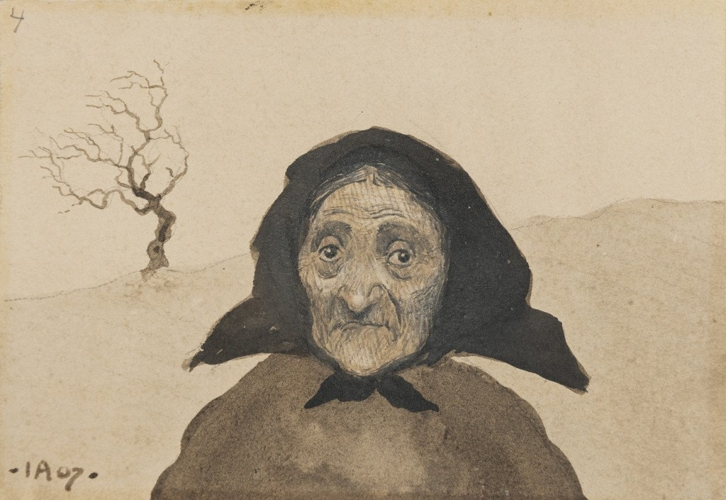 Ivar Arosenius — Old Age (Ålderdom), 1907