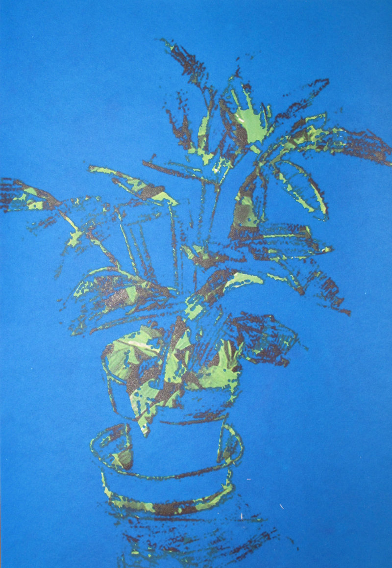 Flower Pot - Blue — Dénes Maróti